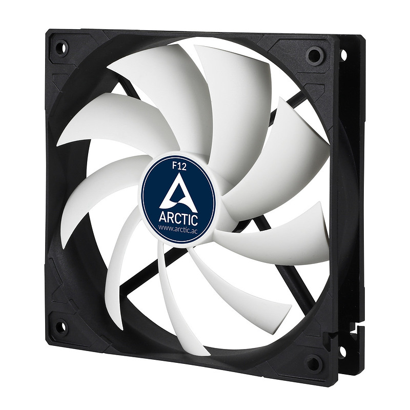 ARCTIC F12 Boitier PC Ventilateur 12 cm Noir, Blanc