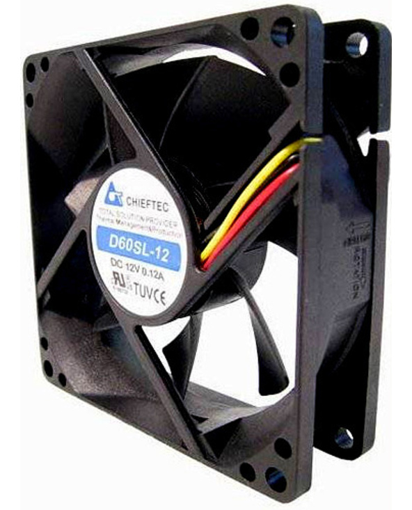 Chieftec AF-0625S système de refroidissement d’ordinateur Boitier PC Ventilateur Noir
