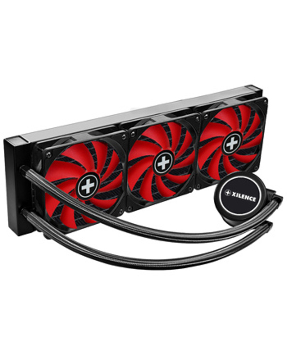 Xilence Performance A+ XC978 système de refroidissement d’ordinateur Processeur All-in-one liquid cooler 12 cm Noir, Rouge