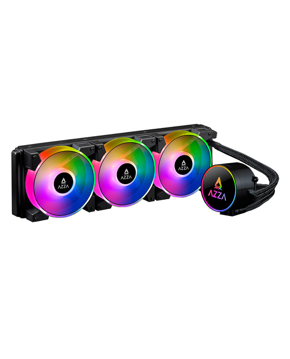 Azza LCAZ-360R-ARGB système de refroidissement d’ordinateur Processeur All-in-one liquid cooler Noir 1 pièce(s)