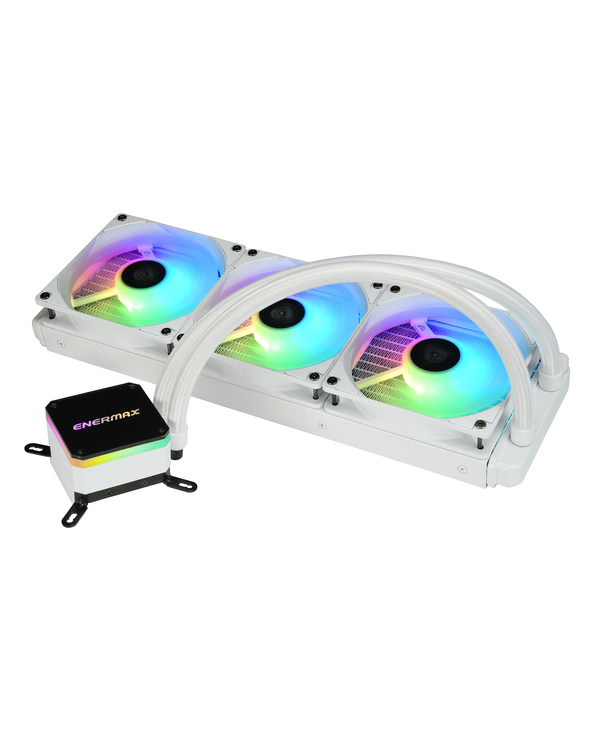 Enermax ELC-LMT360-W-ARGB système de refroidissement d’ordinateur Processeur All-in-one liquid cooler 12 cm Blanc