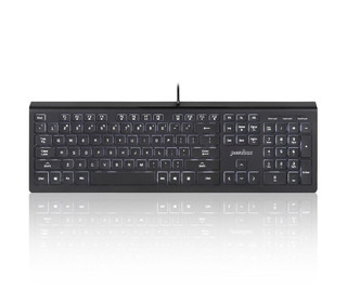 Perixx Periboard-324 clavier USB QWERTZ Allemand Noir
