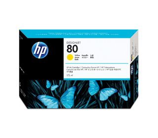 HP 80 175-ml Yellow DesignJet Ink Cartridge cartouche d'encre 1 pièce(s) Original Jaune