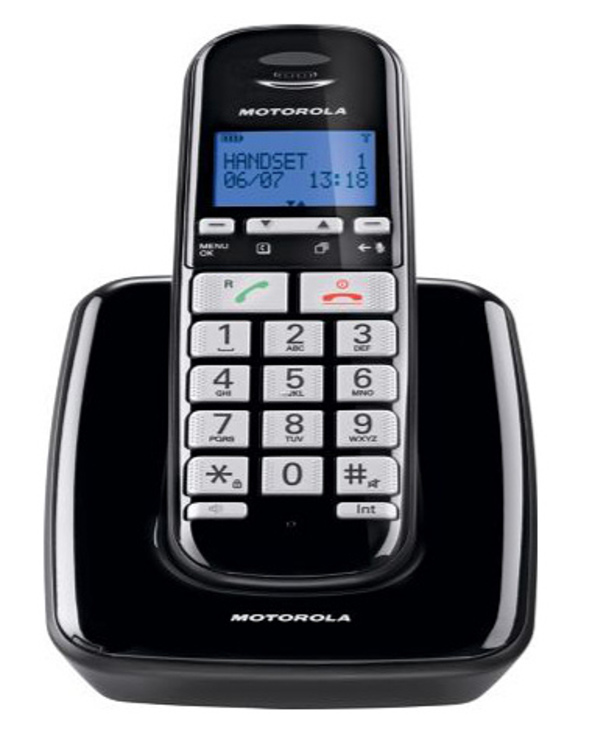 Motorola S3001 téléphone Téléphone DECT Identification de l'appelant Noir