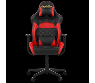 GAMDIAS ZELUS E1 L Siège pour jeu vidéo Siège de jeu universel Siège rembourré Noir, Rouge