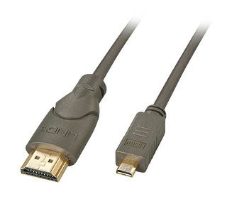 Lindy 41353 câble HDMI 2 m HDMI Type A (Standard) HDMI Type D (Micro) Noir, Or