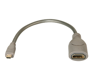 Lindy 41298 câble HDMI 0,15 m HDMI Type D (Micro) HDMI Type A (Standard) Gris