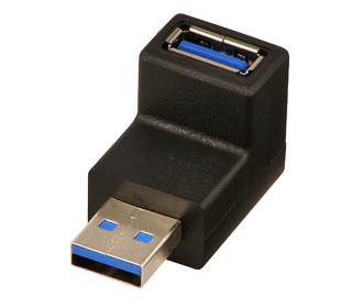 Lindy 71260 changeur de genre de câble USB A Noir