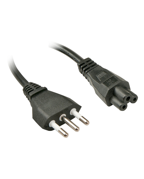 Lindy 2m, CEI23-16-VII - IEC 320 C5 Noir Coupleur C5