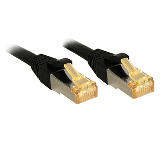 Lindy 47305 câble de réseau Noir 0,3 m Cat7 S/FTP (S-STP)