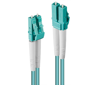 Lindy 46370 câble de fibre optique 1 m LC OM3 Turquoise