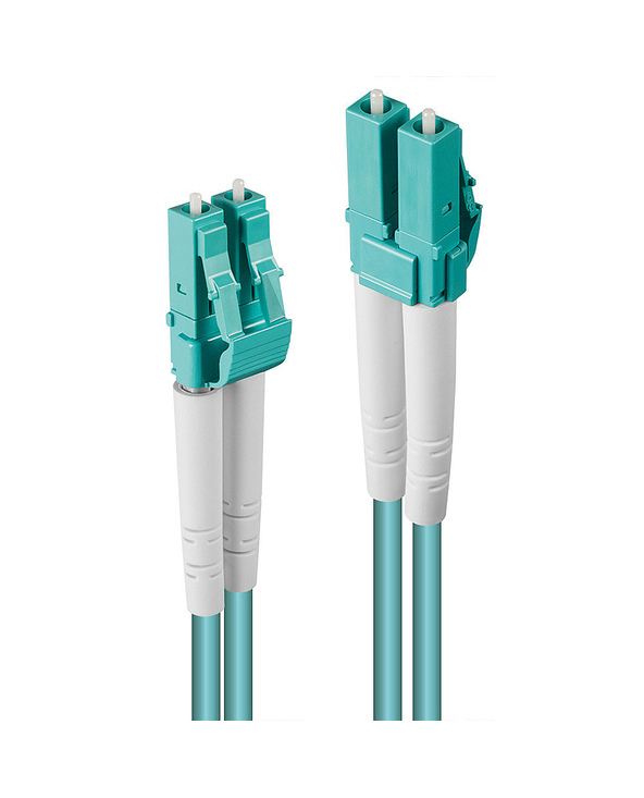 Lindy 46374 câble de fibre optique 10 m LC OM3 Turquoise
