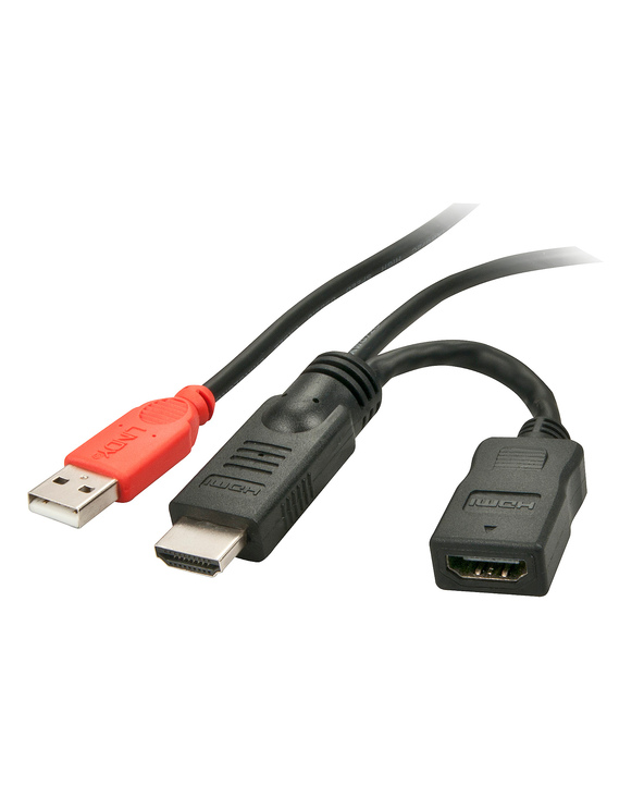 Lindy 41080 adaptateur graphique USB Noir, Rouge