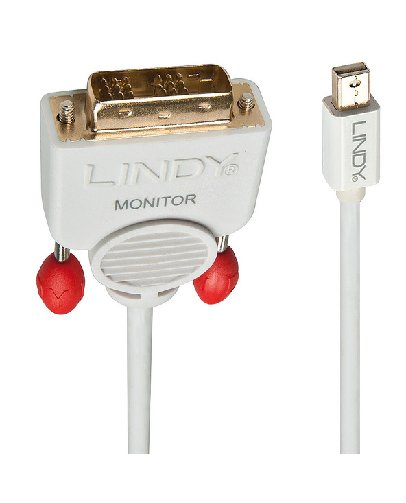 Lindy 41957 câble vidéo et adaptateur 2 m Mini DisplayPort DVI-D Blanc