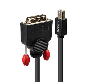 Lindy 41952 câble vidéo et adaptateur 2 m Mini DisplayPort DVI-D Noir