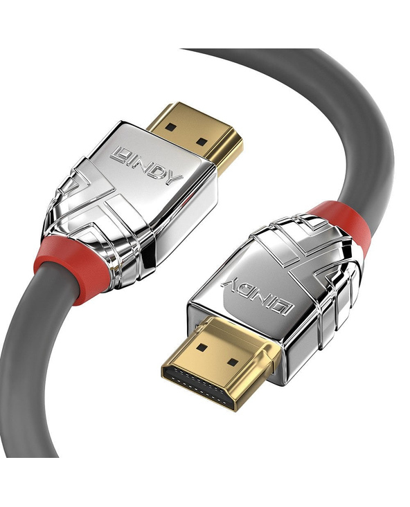 Lindy 37873 câble HDMI 3 m HDMI Type A (Standard) Gris, Argent
