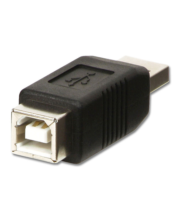 Lindy 71231 changeur de genre de câble USB A USB B Noir