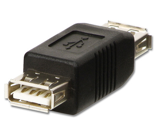 Lindy 71230 changeur de genre de câble USB A Noir