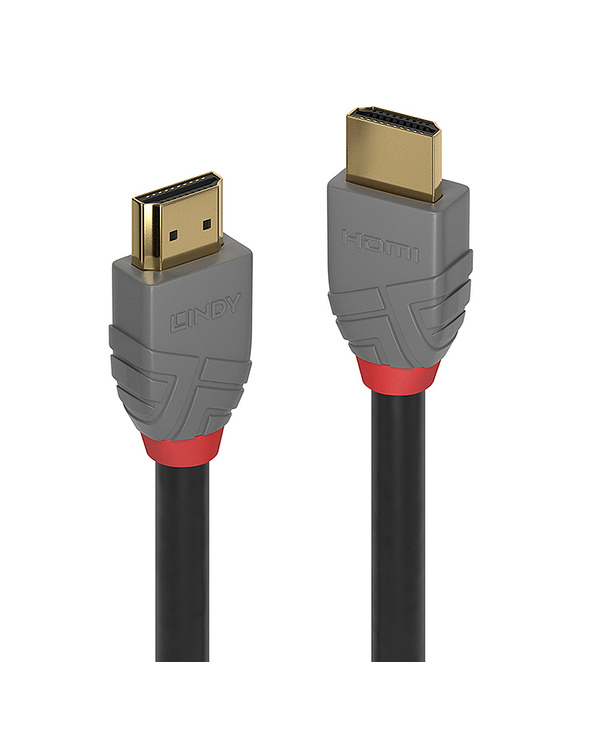 Lindy 36961 câble HDMI 0,5 m HDMI Type A (Standard) Noir, Gris