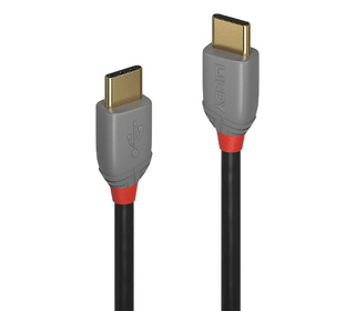 Lindy 36870 câble USB 0,5 m USB 2.0 USB C Noir, Gris
