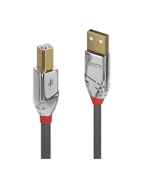 Lindy 36641 câble USB 1 m USB 2.0 USB A USB B Gris