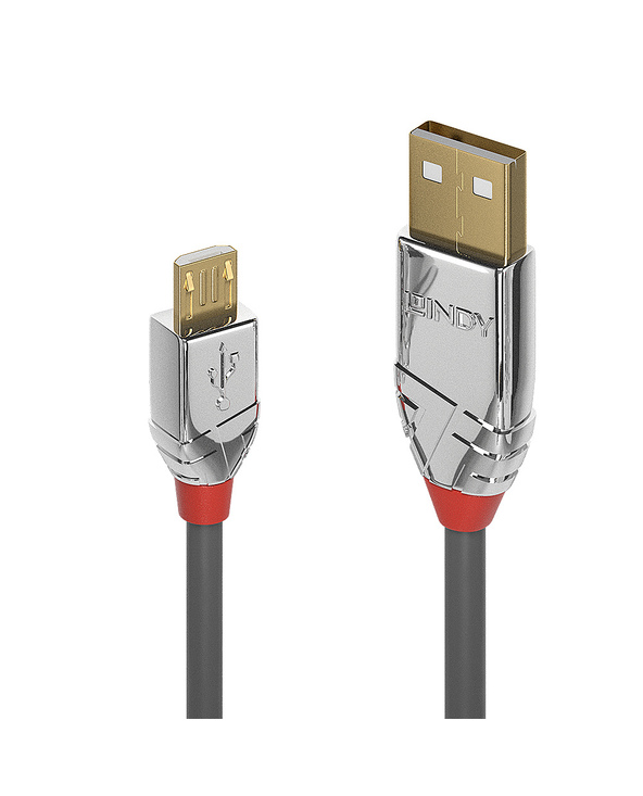Lindy 36653 câble USB 3 m USB 2.0 USB A Micro-USB B Gris