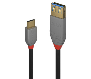 Lindy 36895 câble USB 0,15 m USB 3.2 Gen 2 (3.1 Gen 2) USB C USB A Noir