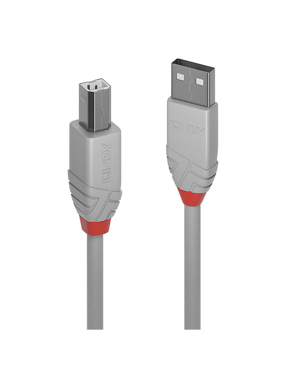 Lindy 36685 câble USB 5 m USB 2.0 USB A USB B Gris