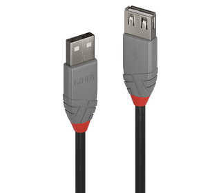Lindy 36705 câble USB 5 m USB 2.0 USB A Noir, Gris
