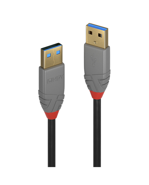 Lindy 36754 câble USB 5 m USB 3.2 Gen 1 (3.1 Gen 1) USB A Noir, Gris