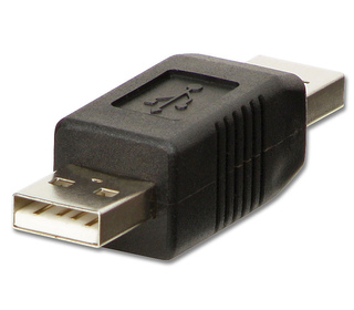 Lindy 71229 changeur de genre de câble USB A Noir