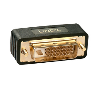 Lindy 41098 changeur de genre de câble DVI-I DVI-D Noir