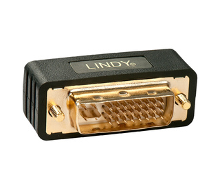 Lindy 41099 changeur de genre de câble DVI-I DVI-D Noir
