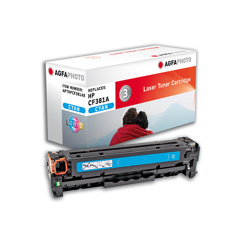 AgfaPhoto APTHPCF381AE Cartouche de toner 1 pièce(s) Cyan