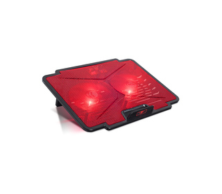 Spirit of Gamer Air Blade 100 système de refroidissement pour ordinateurs portables 39,6 cm (15.6") 1000 tr/min Noir, Rouge