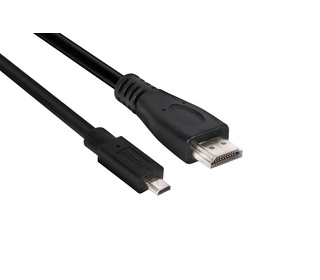 CLUB3D Micro HDMI to HDMI 2.0 4K60Hz Cable 1M / 3.28Ft