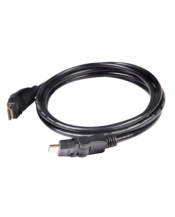 CLUB3D HDMI 2.0 4K60Hz UHD 360 Degree Rotary cable 2m/6.74ft