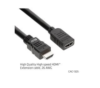 CLUB3D CAC-1325 câble HDMI 5 m HDMI Type A (Standard) Noir