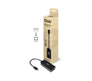 CLUB3D CAC-1520 changeur de genre de câble USB C Ethernet Noir