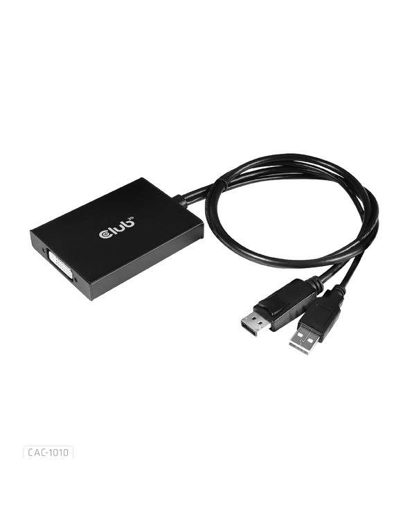 CLUB3D cac-1010 Displayport/usb DVI-I Daul link Noir, Blanc
