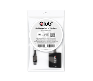 CLUB3D CAC-2113 changeur de genre de câble Mini Displayport VGA Noir