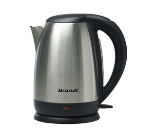 Brandt BO1700X bouilloire 1,7 L 2200 W Noir, Acier inoxydable