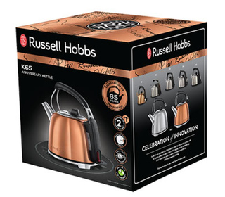 Russell Hobbs Bouilloire K65 Anniversary 2400 W 1,2 L Argenté à