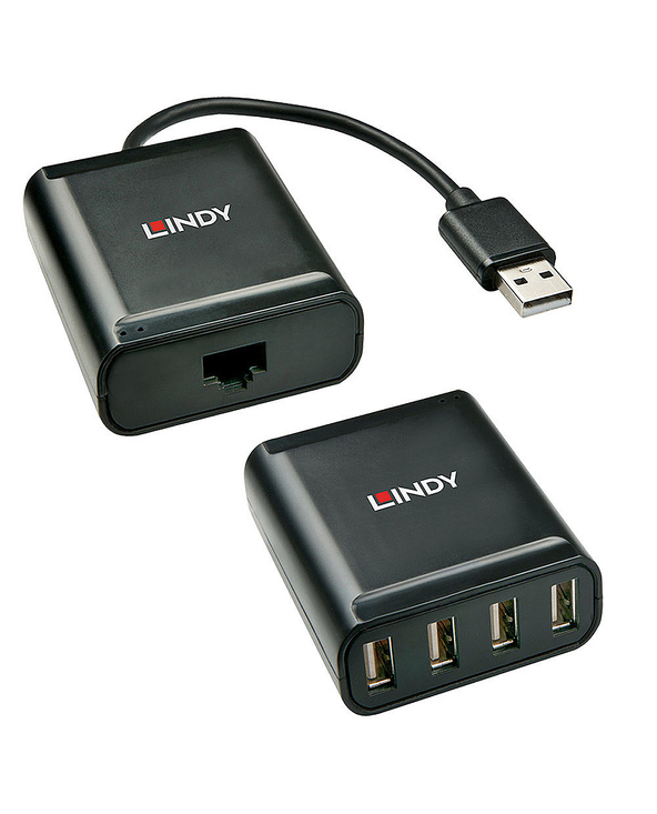 Lindy 42679 hub & concentrateur USB 2.0 Noir