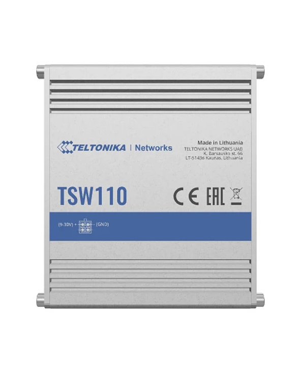 Teltonika TSW110 commutateur réseau Non-géré Gigabit Ethernet (10/100/1000) Connexion Ethernet, supp