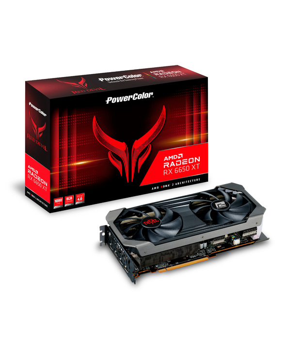 PowerColor Red Devil AXRX 6650XT 8GBD6-3DHE/OC carte graphique AMD Radeon RX 6650 XT 8 Go GDDR6