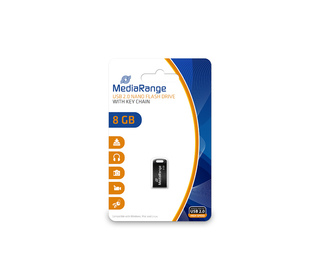 MediaRange MR920 lecteur USB flash 8 Go USB Type-A 2.0 Noir