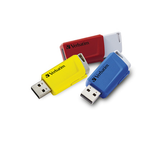 Verbatim Clé USB Store 'n Click 3 x 16 Go Rouge / Bleu / Jaune