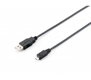 Equip 128594 câble USB 1 m USB 2.0 USB A Micro-USB B Noir
