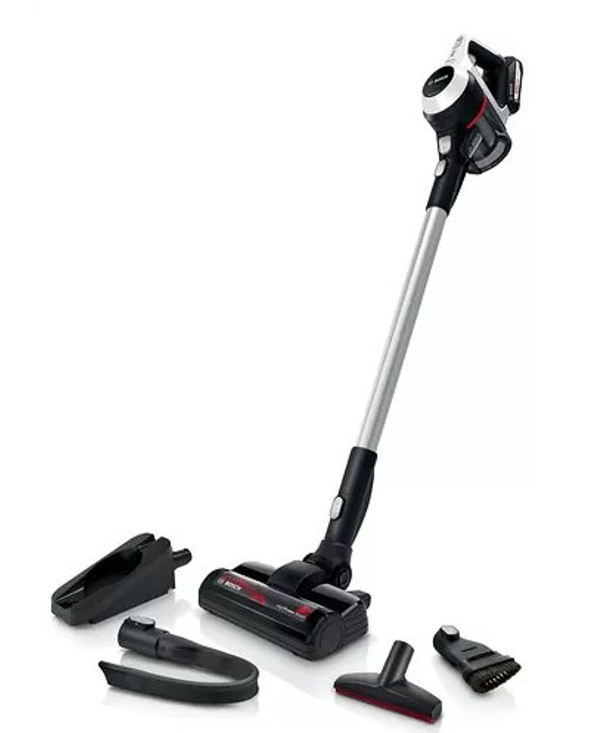 Bosch Serie 6 BSS61CARP aspirateur balai et balai électrique Sans sac Noir, Blanc